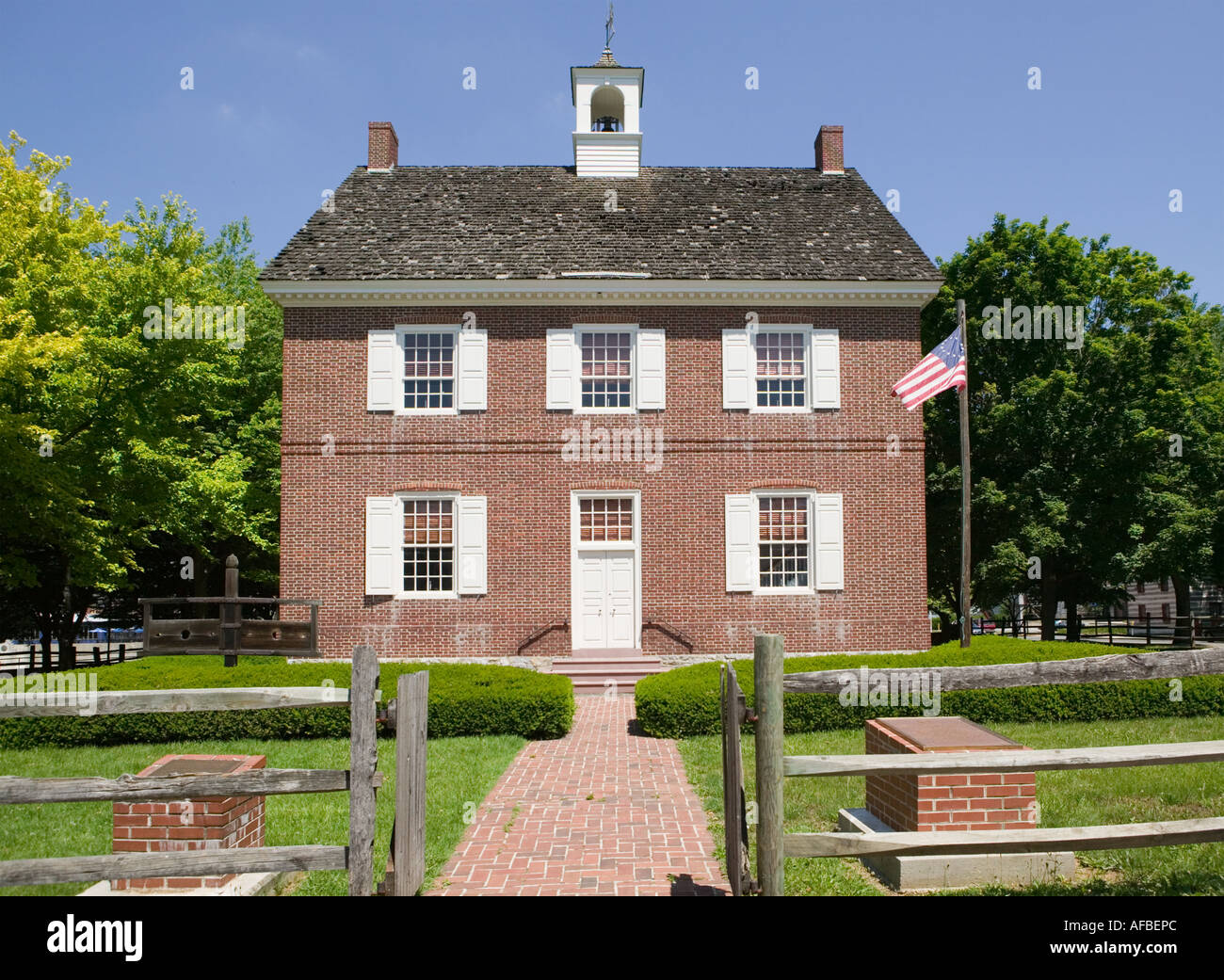 York County kolonialen Gerichtsgebäude York Pennsylvania Kontinentalkongress verabschiedet Konföderationsartikel hier 1777 Stockfoto