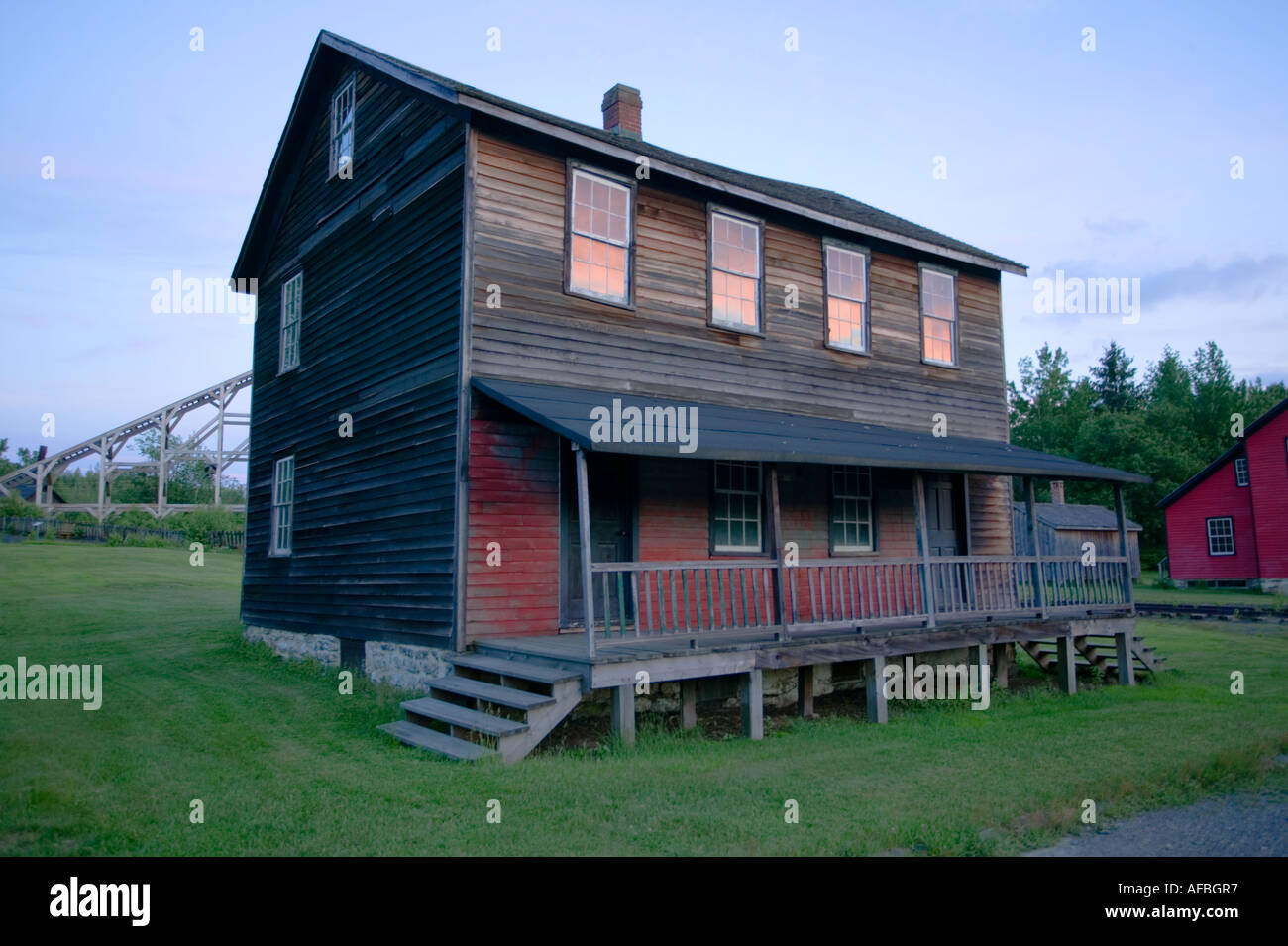 Bergleute Gehäuse Eckley Bergleute Dorf in Pennsylvania Kohle-Region Poconos Stockfoto