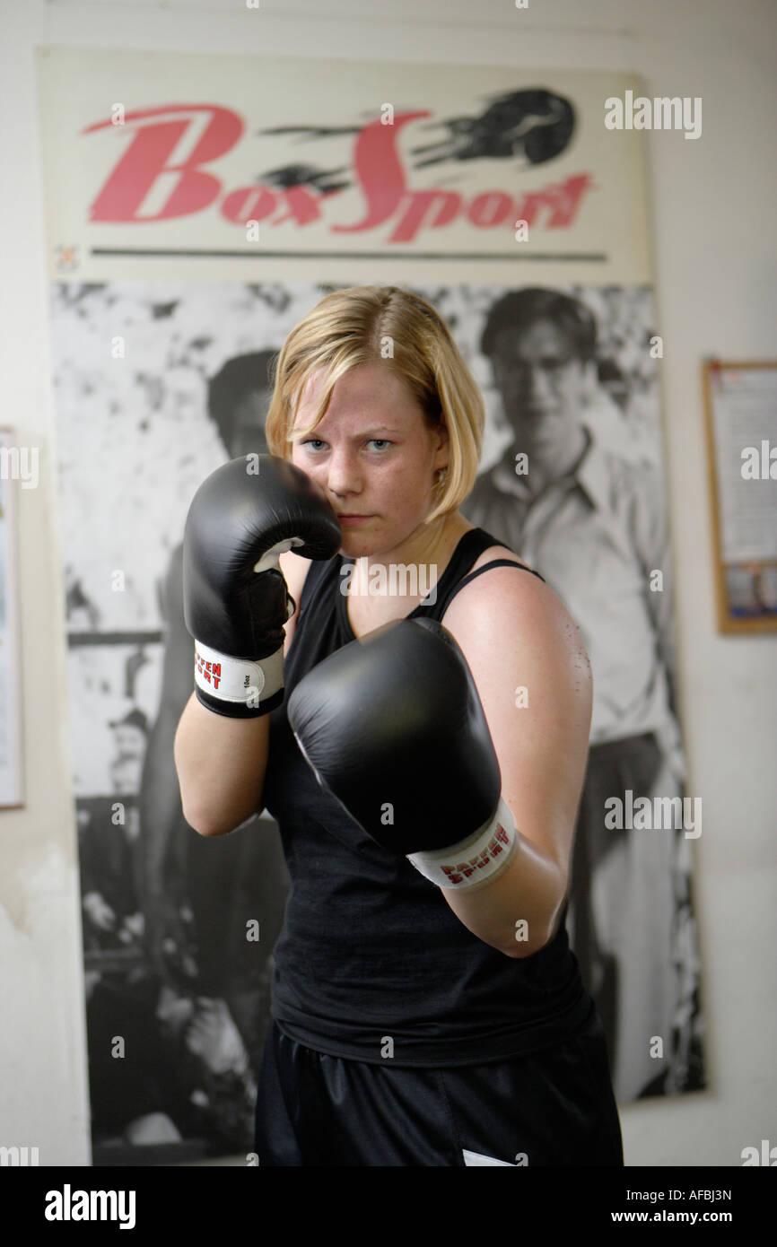 Nicole Altwicker in der Düsseldorfer Jugend Stanzen Zentrum Stockfoto