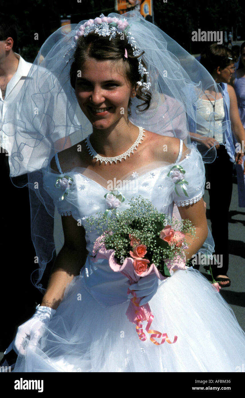 St. Petersburg eine russische Braut Stockfoto