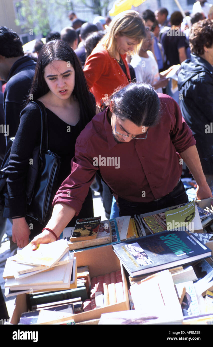 Lissabon Alfama Buchmarkt Stockfoto