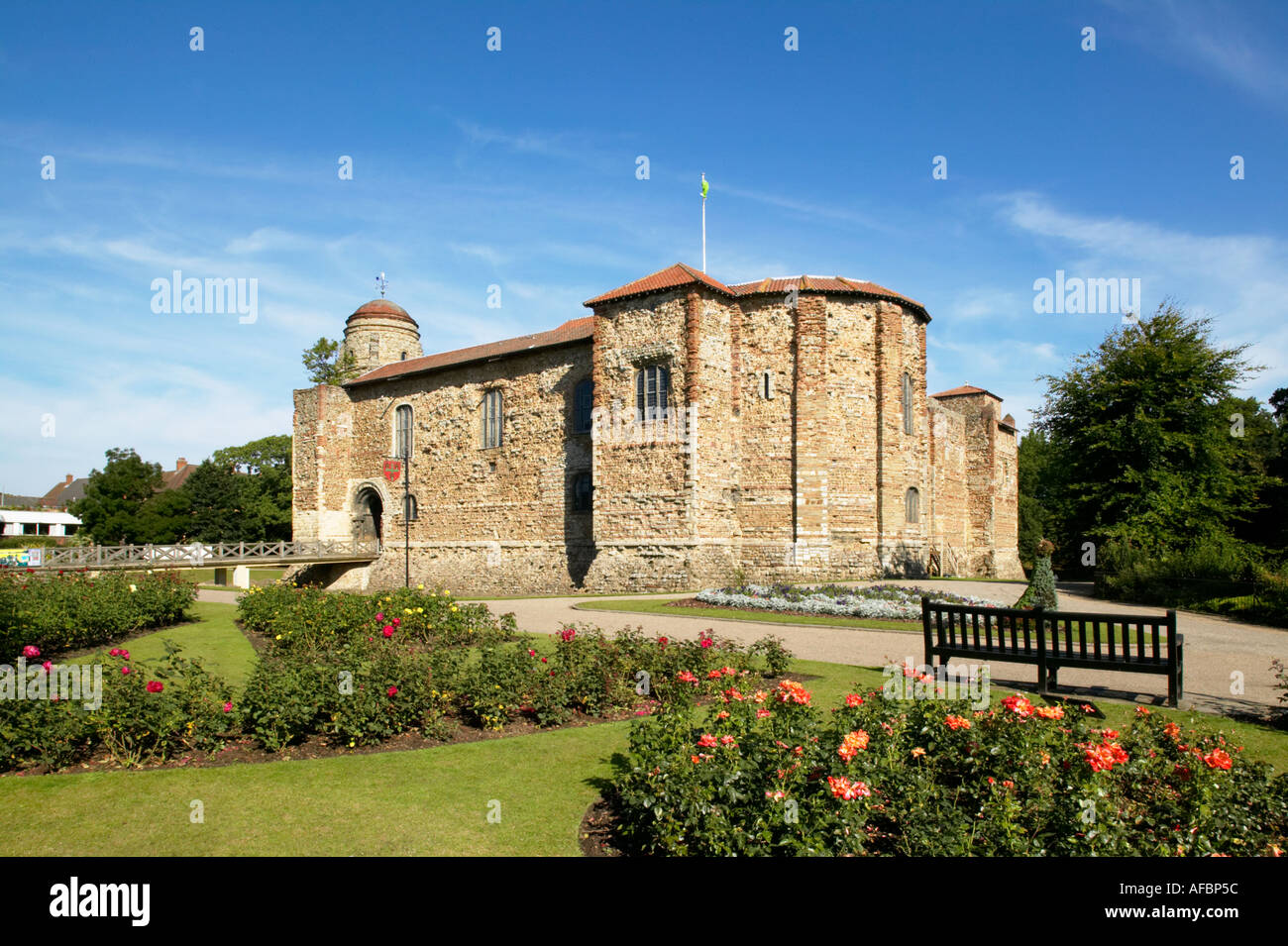 Colchester Essex Schloss in England Stockfoto