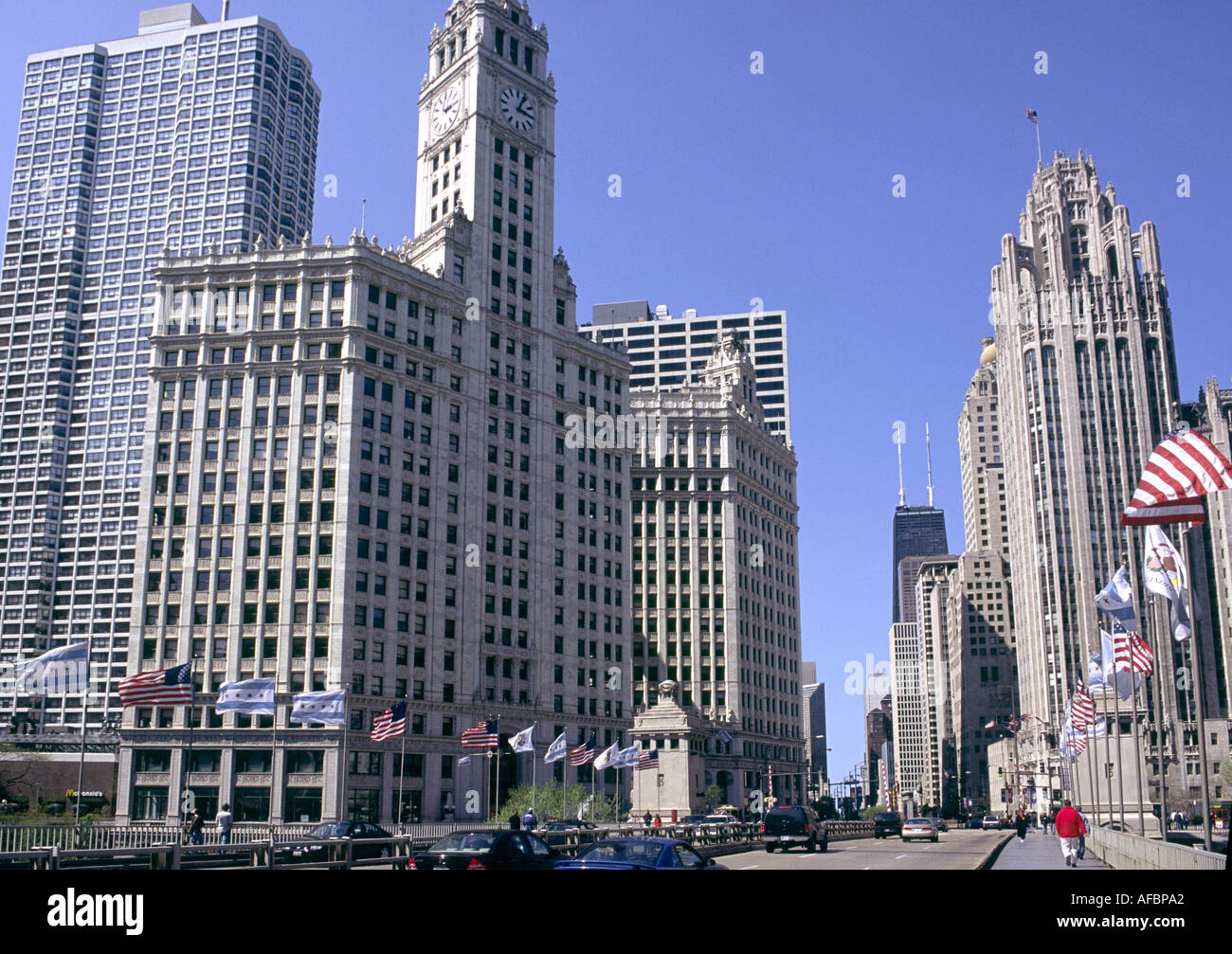 Downtown Chicago, Illinois, USA. Stockfoto