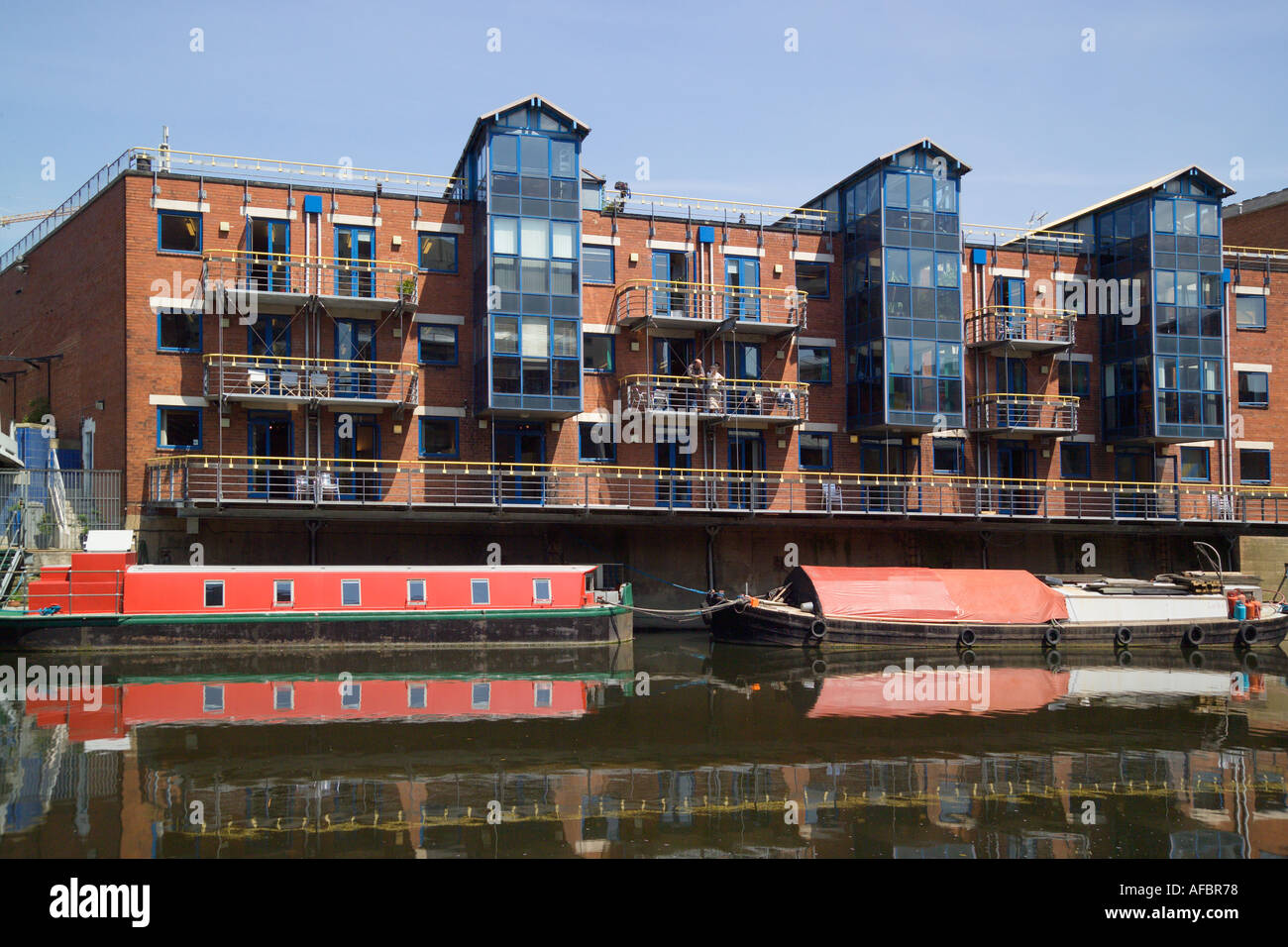 neue Wohnung Gehäuse Leeds [Regeneration Bereich] Stockfoto