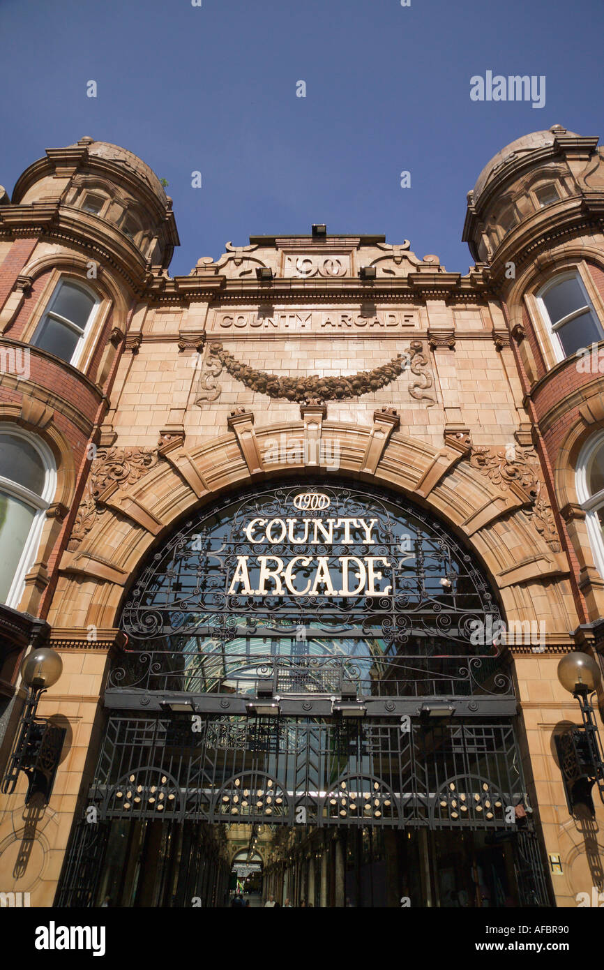[Grafschaft Einkaufspassage] Viktorianische Leeds Yorkshire Stockfoto