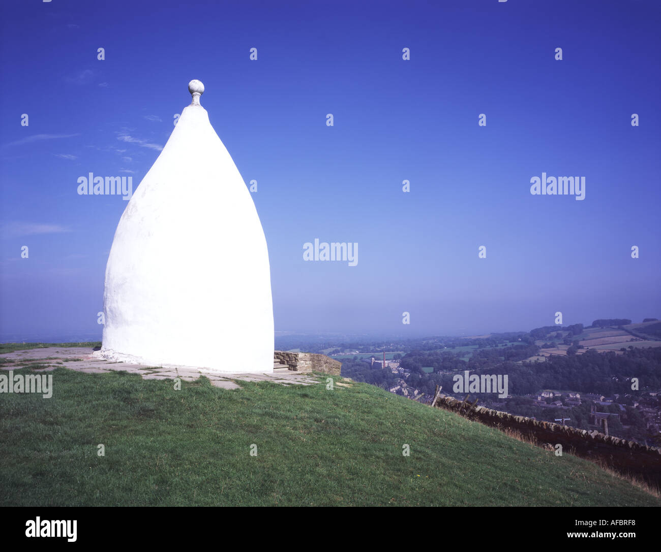 Weiße Nancy in Bollington in der Nähe von Macclesfield, Cheshire UK Stockfoto