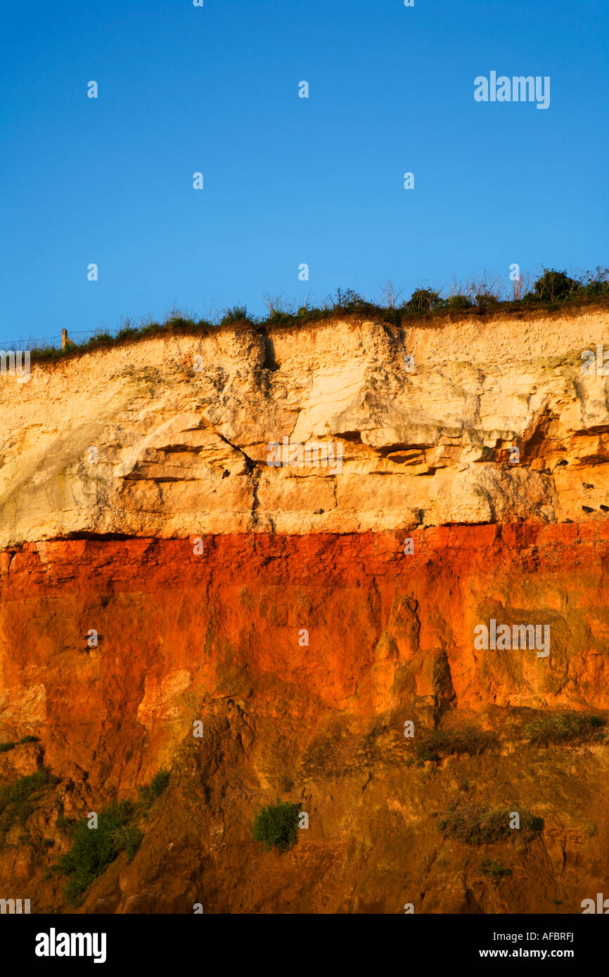 Bunten Klippen Hunstanton Norfolk England Stockfoto