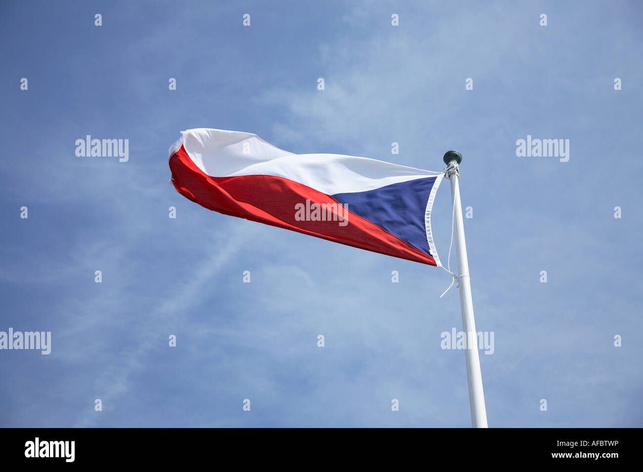 Tschechien Flagge Stockfoto