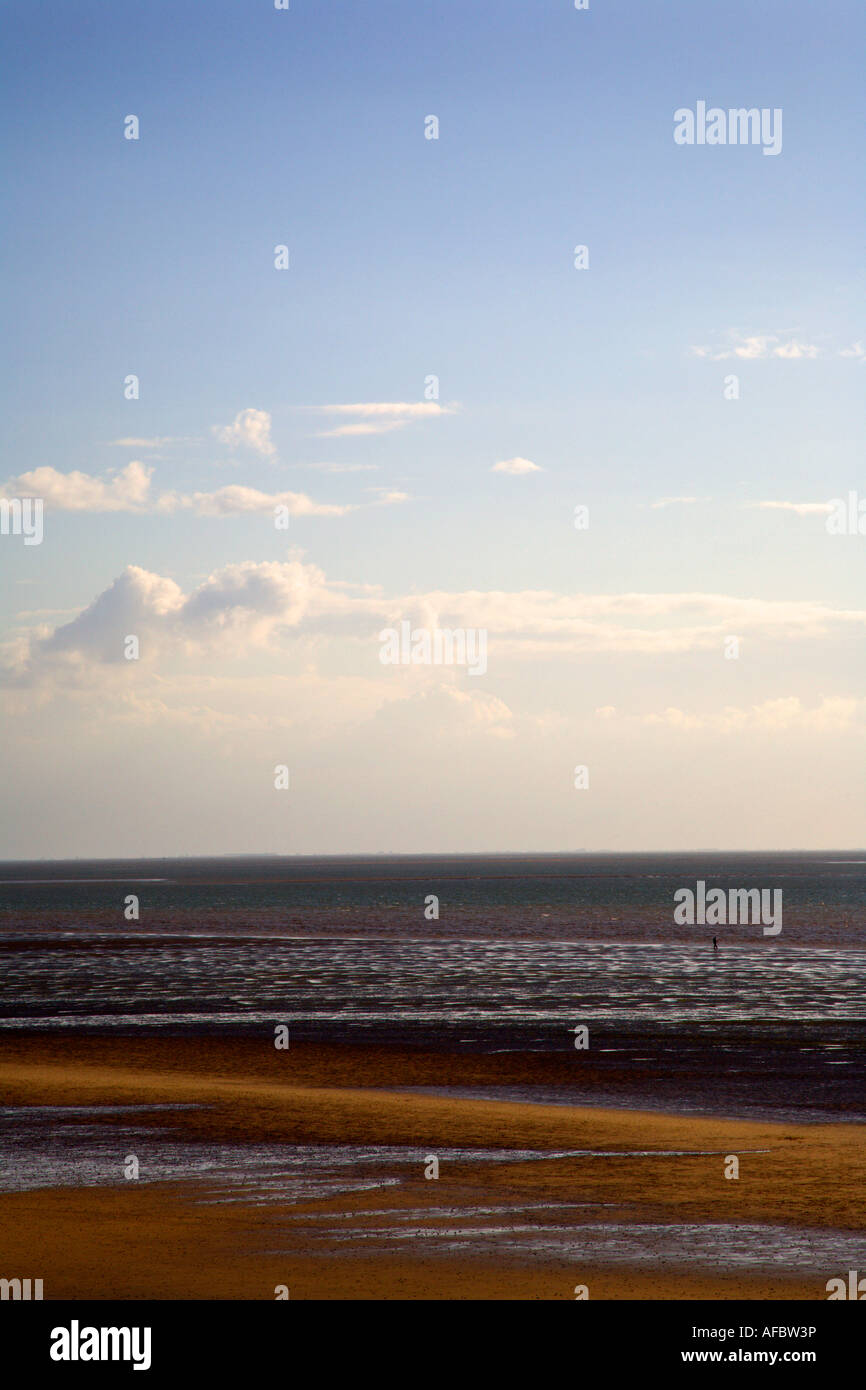 Meer und Himmel Hunstanton Norfolk England Stockfoto