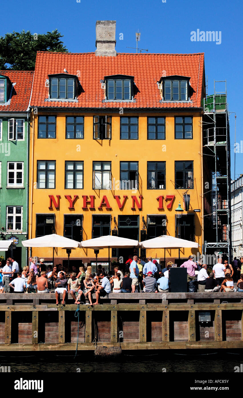 Nyhavn Kanal, Kopenhagen, Dänemark Stockfoto