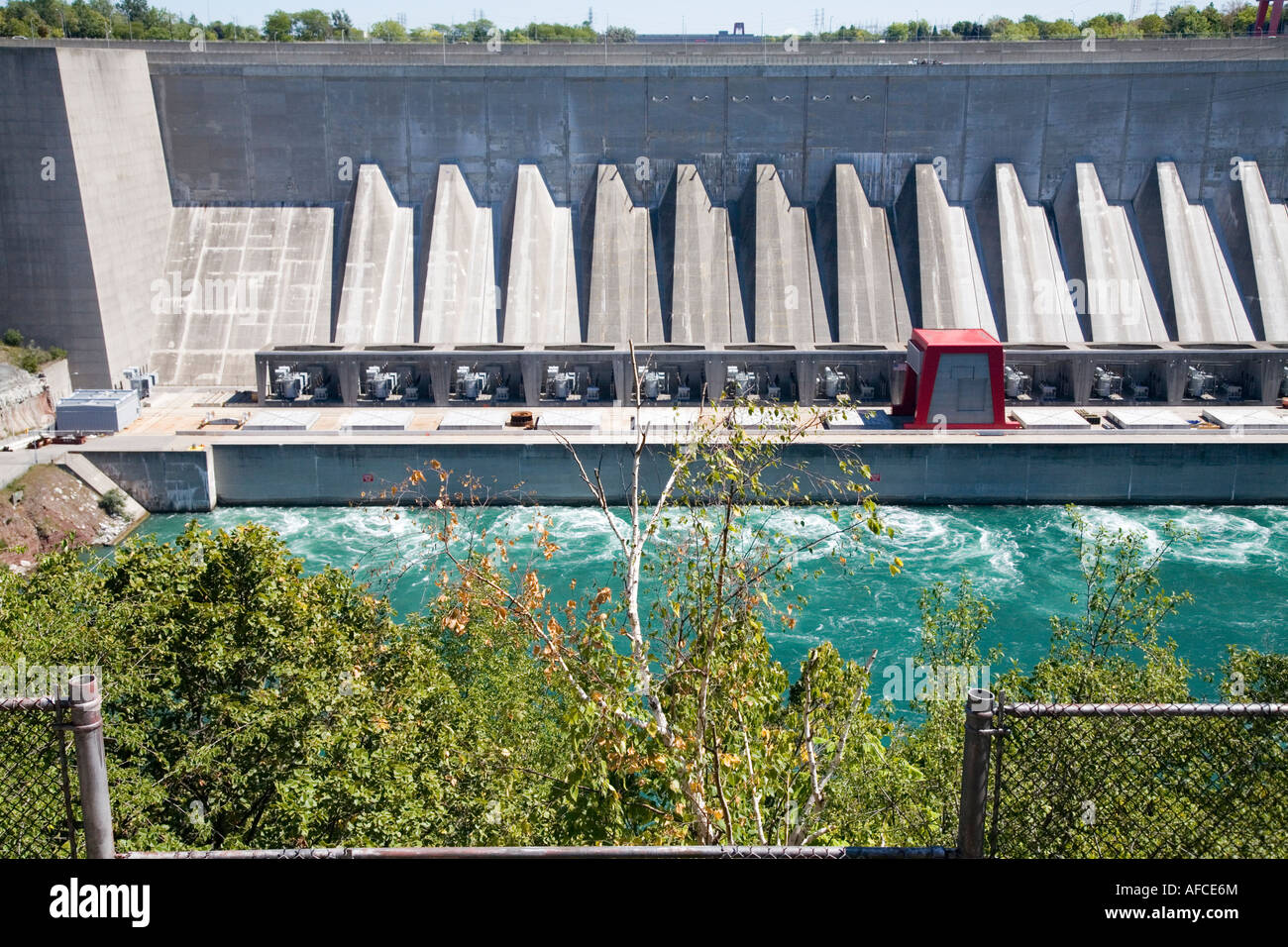 Ontario Hydro Strom Niagara River Ontario Kanada Canada Electric Pflanzenkraft Stockfoto