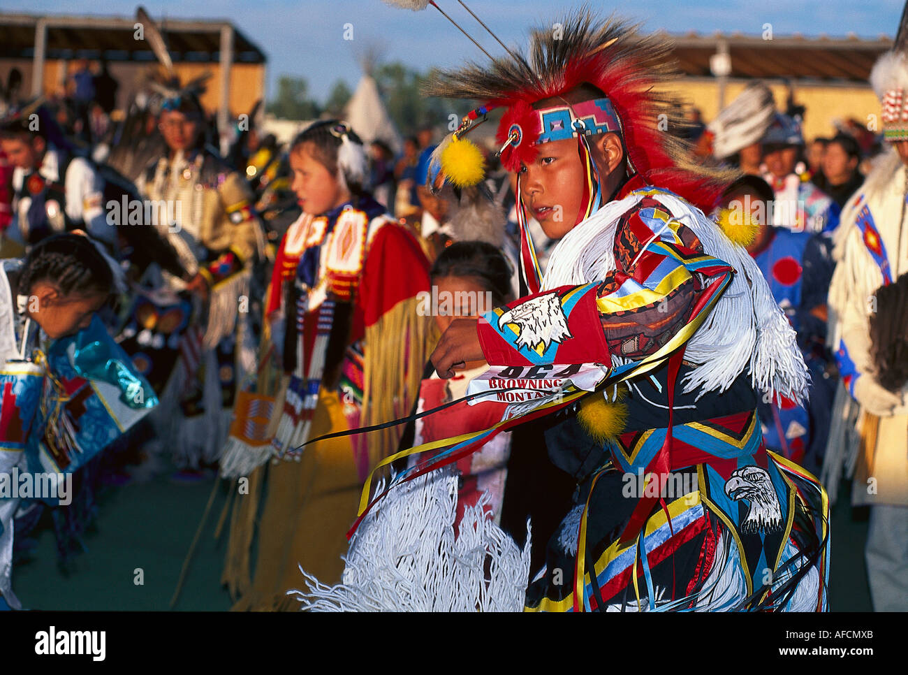 North American Indian Tage, Browning, Montana USA Stockfoto