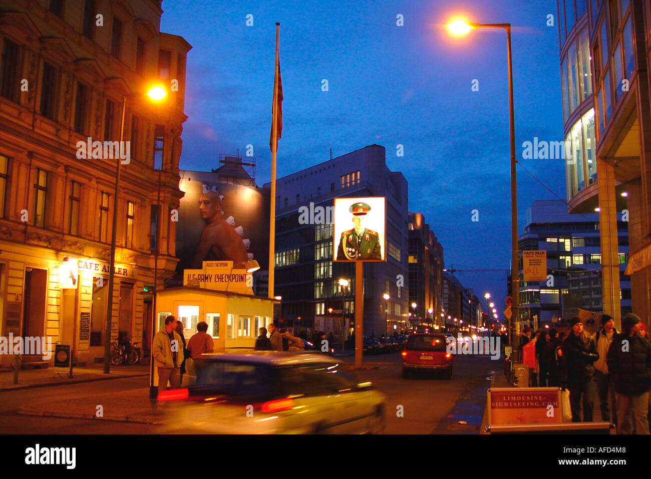 Checkpoint Charlie, Checkpoint Charlie, Berlin Stockfoto