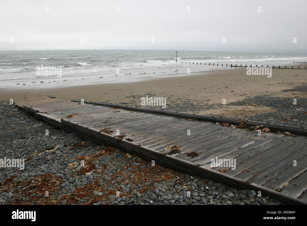 Borth Strand Stockfoto