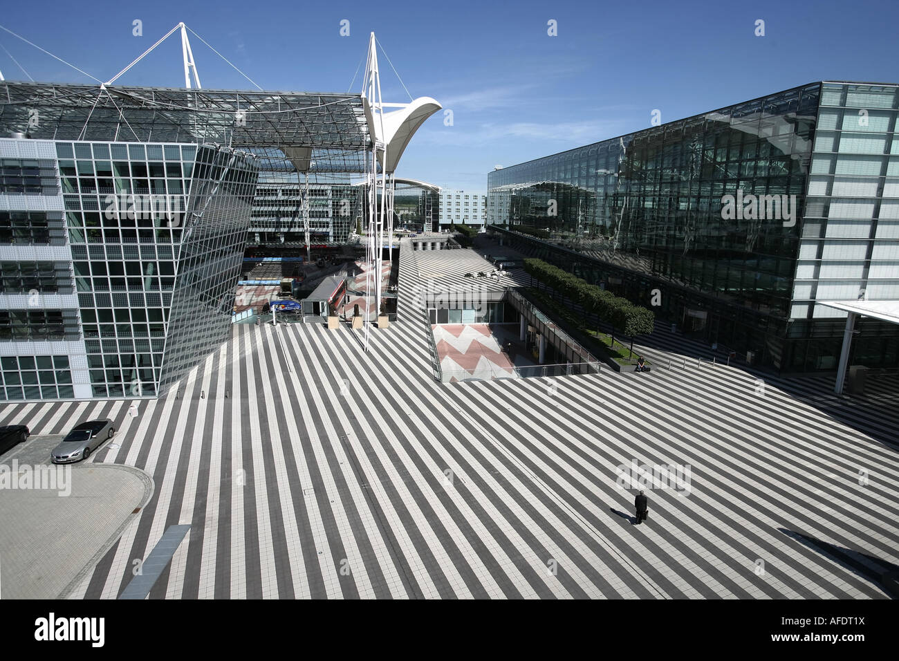 Flughafen München: Münchner Franz-Josef-Strauß-Flughafen Stockfoto