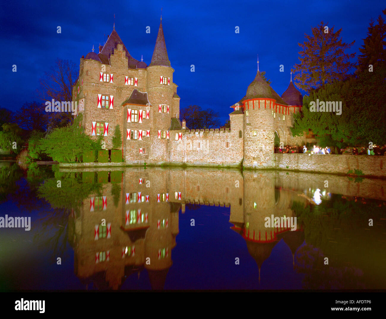 Nacht der Hexen, Satzvey Burg, Mechernich-Satzvey, Eifel, Deutschland Stockfoto