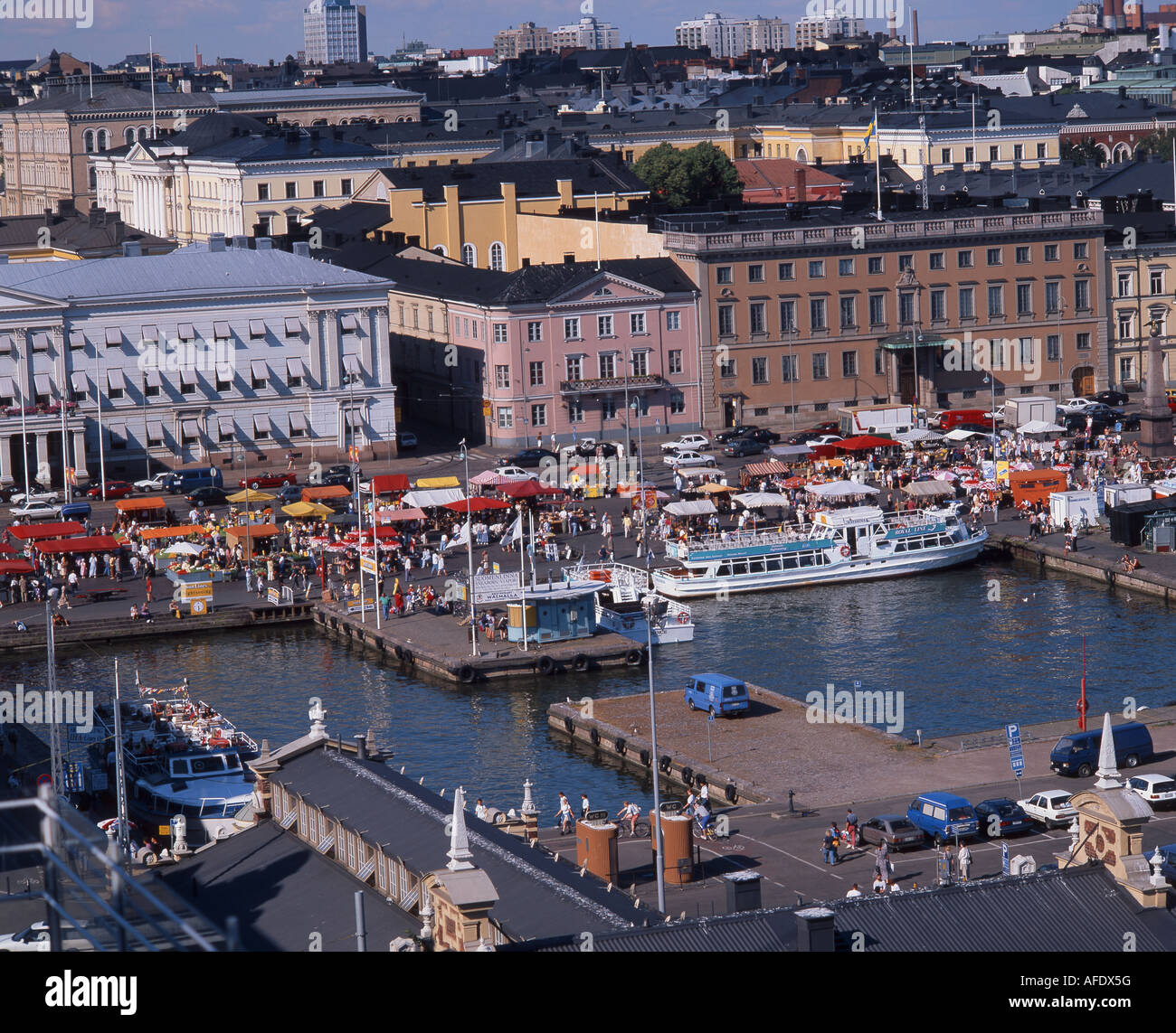 Marktplatz, südlichen Hafen Helsinki, Süd-Finnland, Finnland Stockfoto