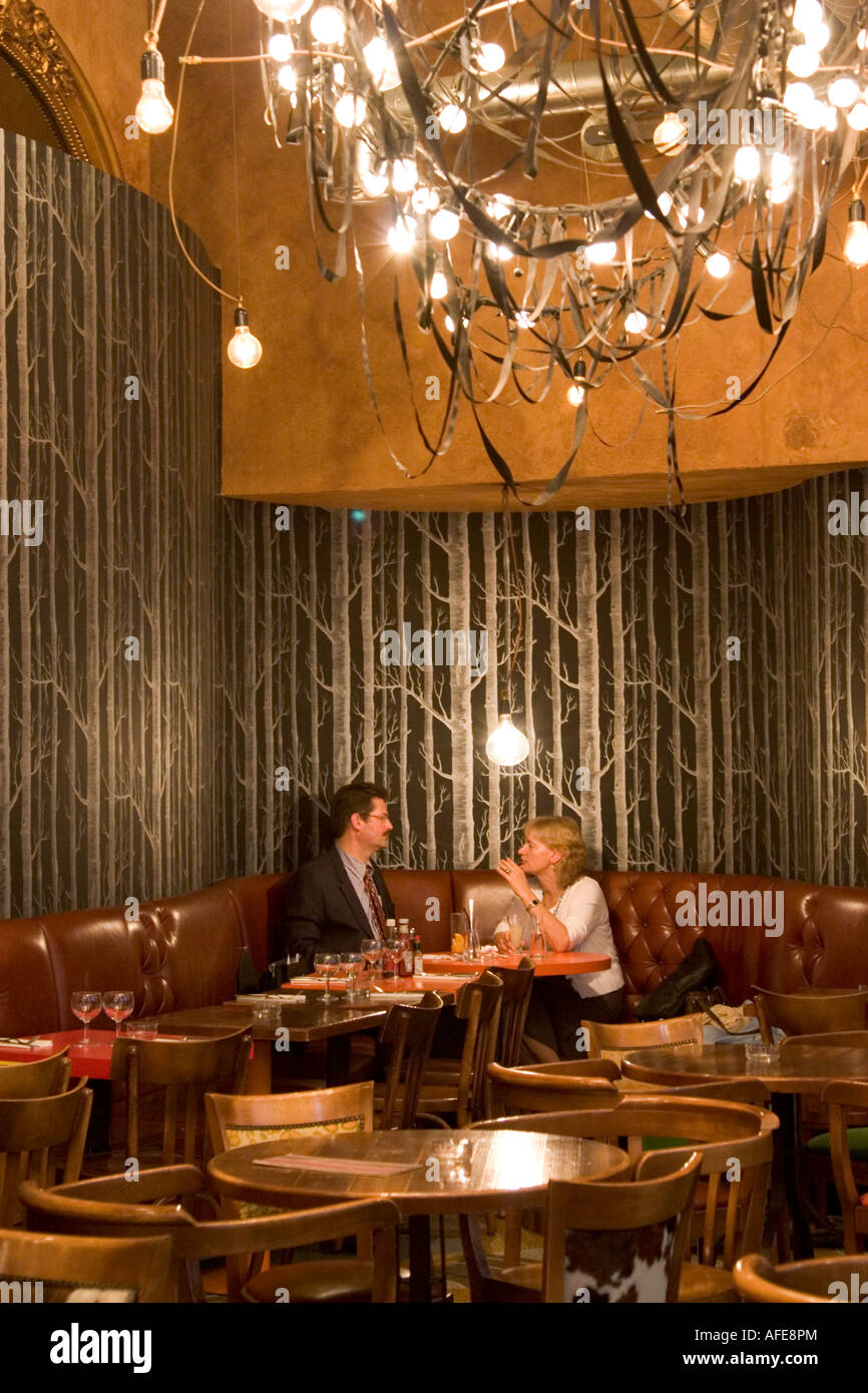 Cafe Le Brebant, 32 Boulevard Poissionniere, 9. Arrondissement, Paris, Frankreich, Herbst 2007 Stockfoto