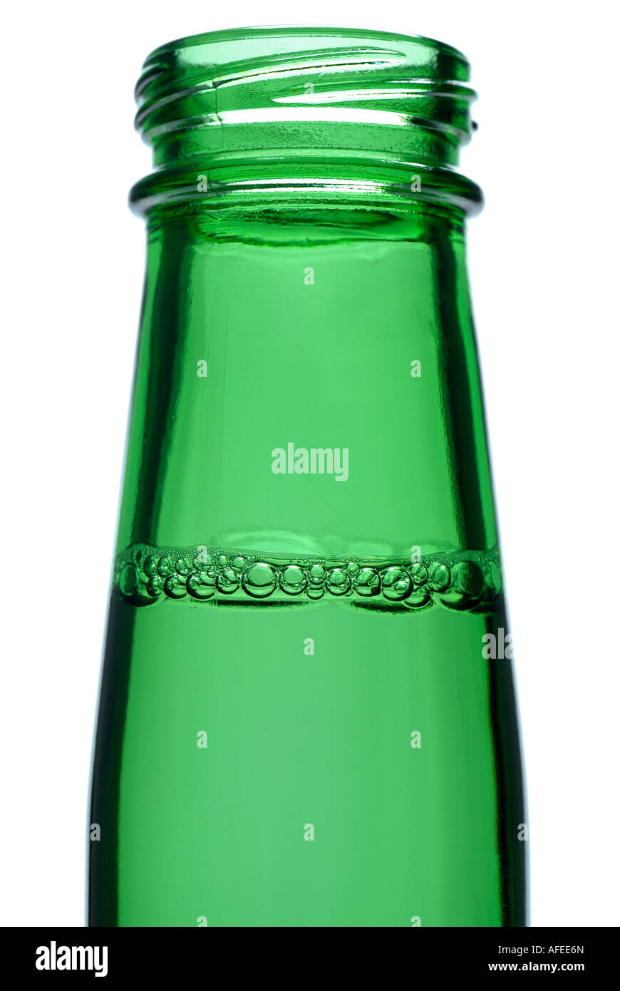 Bier Flasche Nahaufnahme alkoholisches Getränk Stockfoto