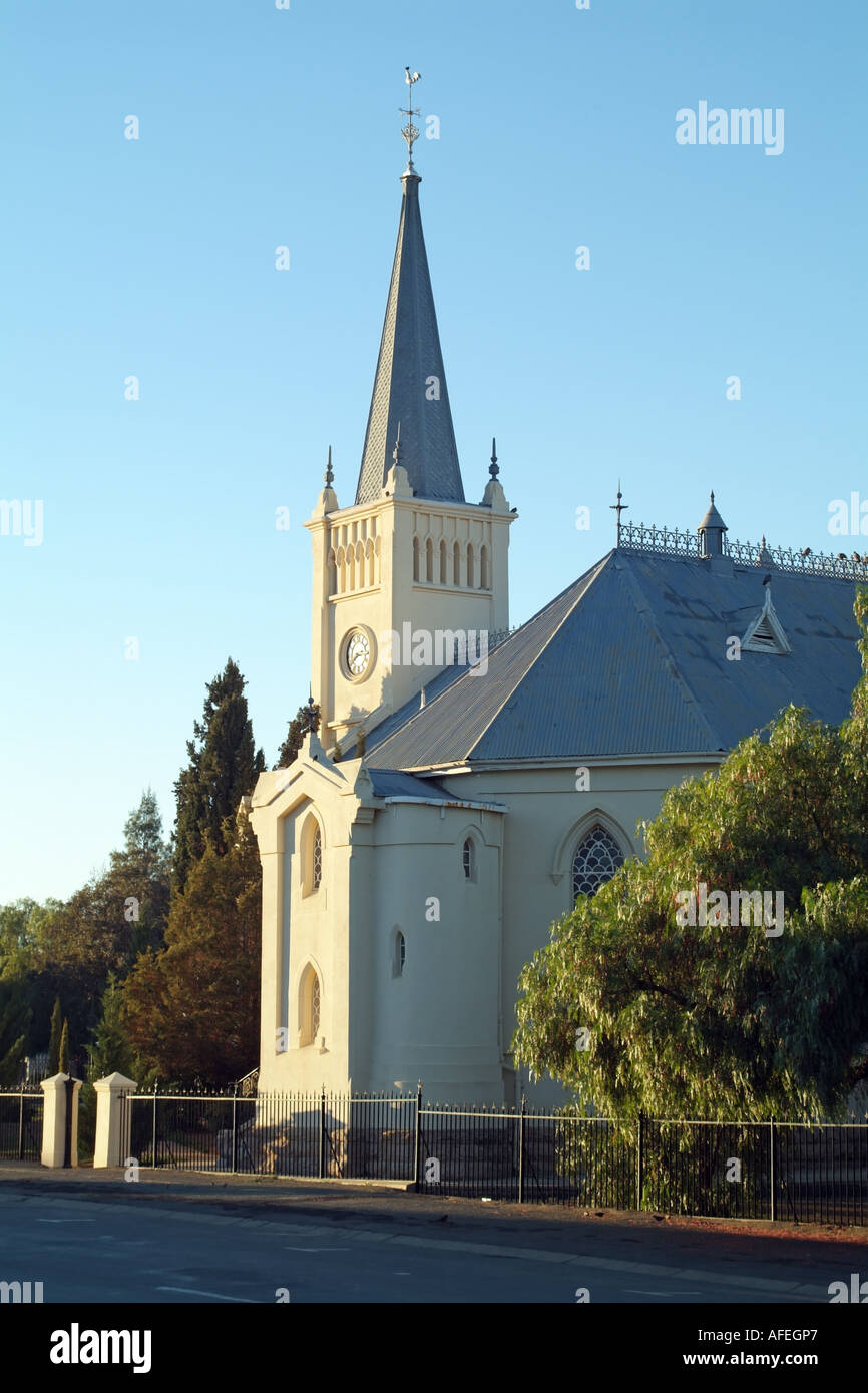 Calvinia Northern Cape Südafrika RSA. Niederländisch-reformierten Kirche Stockfoto