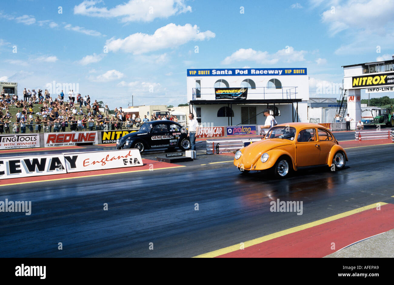 VW Volkswagen Käfer Dragracing Stockfoto