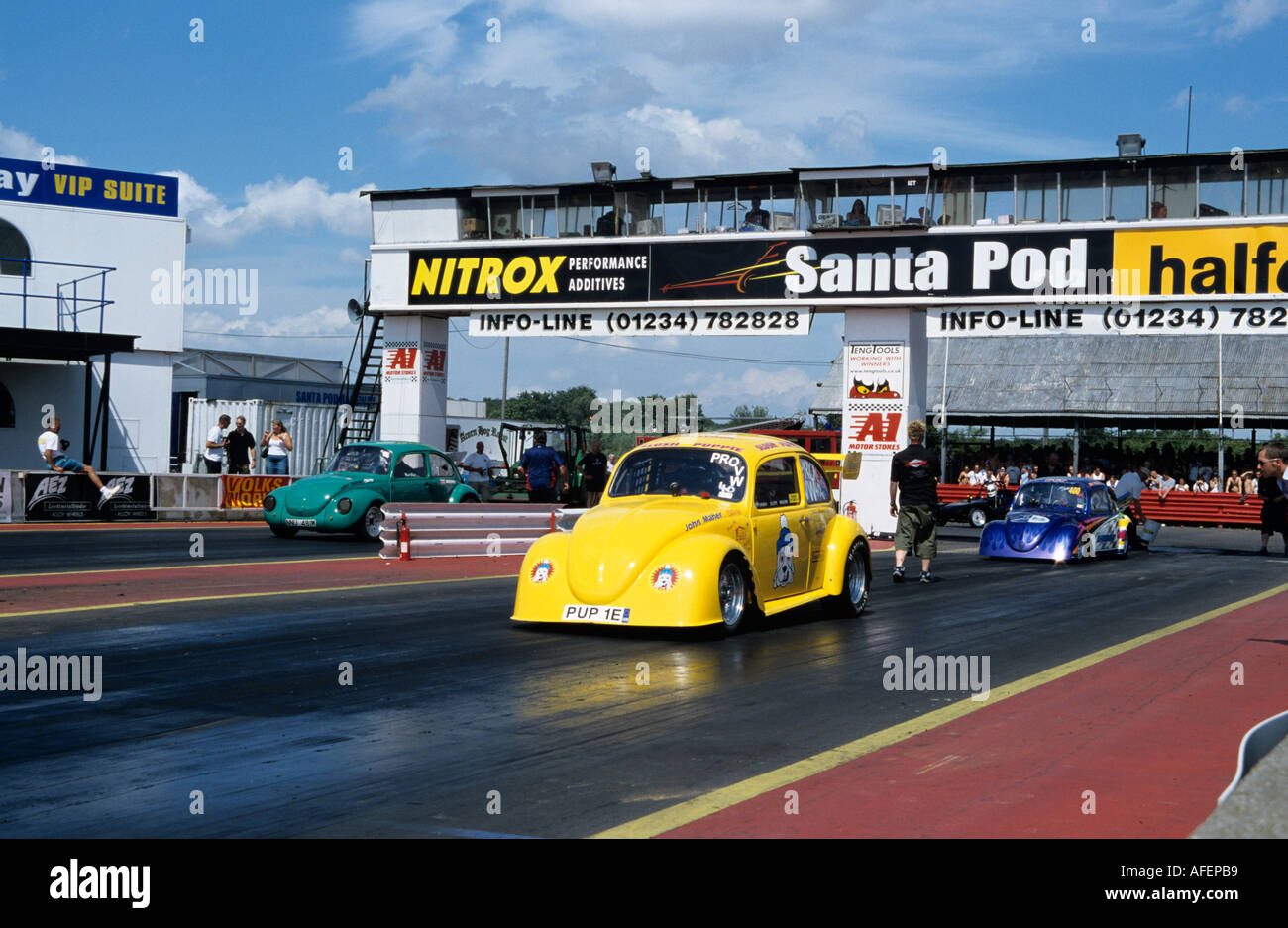 VW Volkswagen Käfer Dragracing Stockfoto