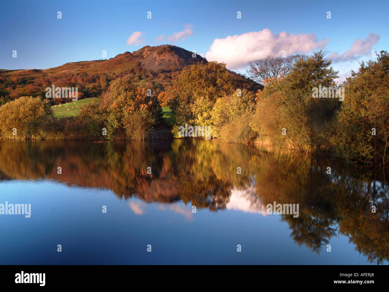 TEGG s Nase und Bottoms Reservoir im Herbst in der Nähe von Langley Peak District Cheshire England UK Stockfoto