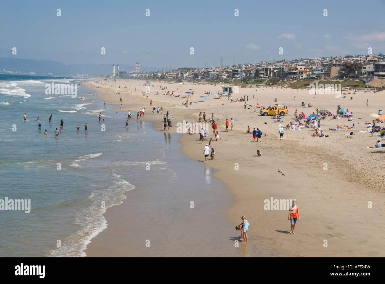 California Manhattan Beach-Blick vom pier Stockfoto