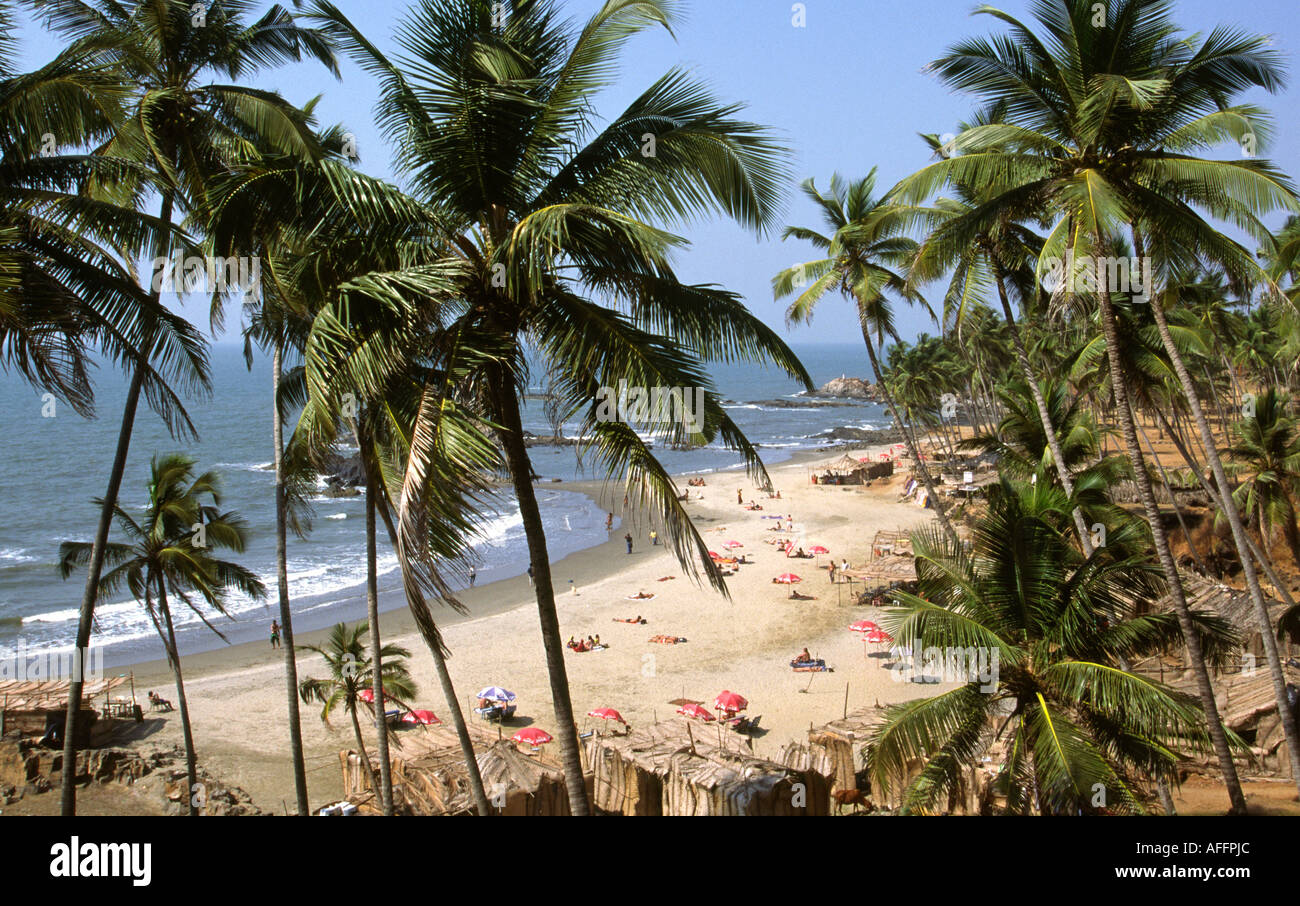 Indien Goa Vagator beach Stockfoto