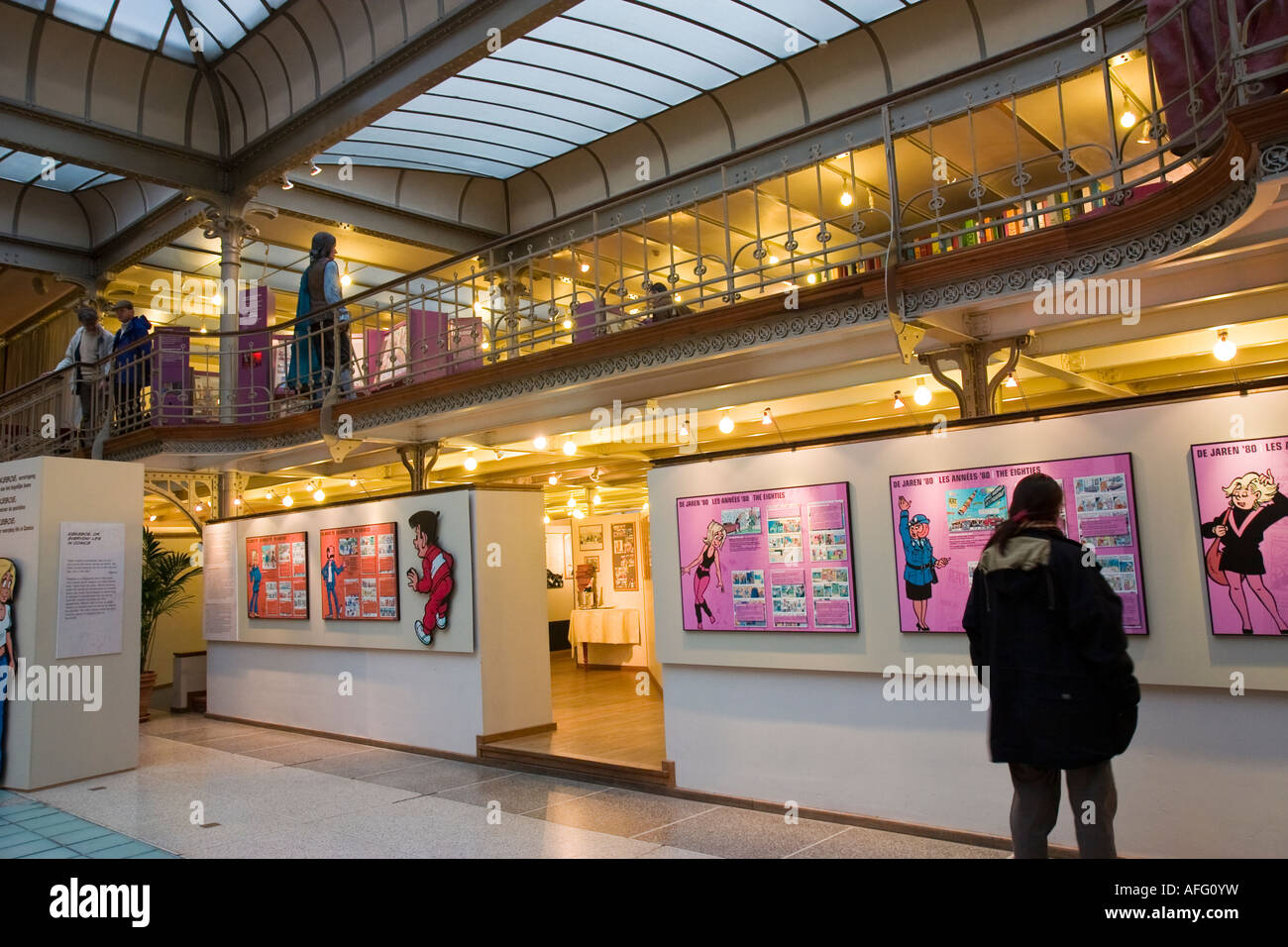 Belgisches Zentrum von Comic-Strip Kunst Brüssel Belgien Stockfoto