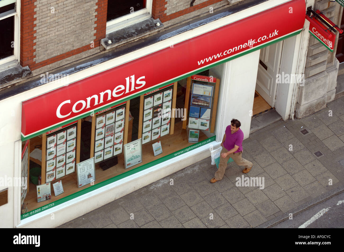 Connells Immobilienmakler, UK Stockfoto