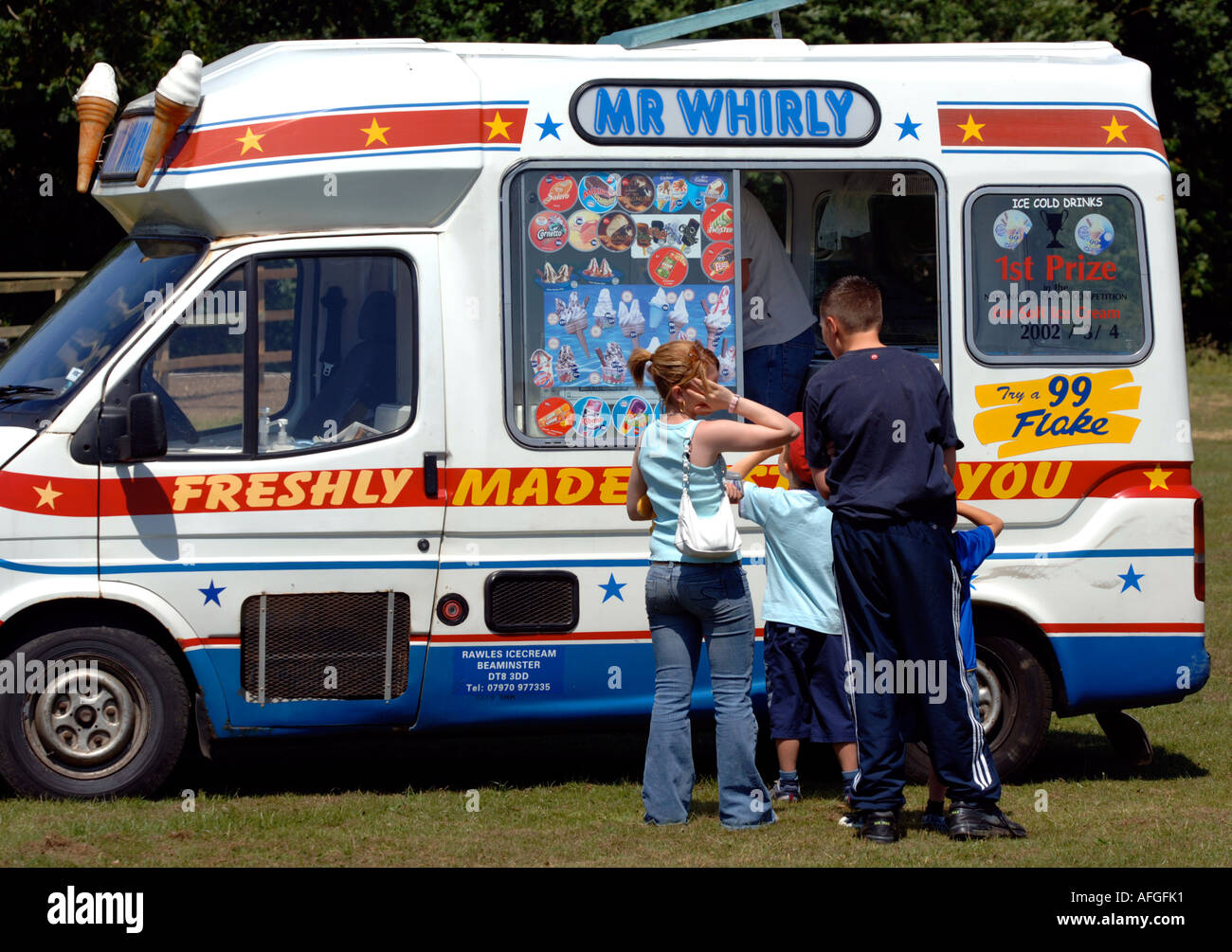 Ice Cream van England UK Stockfoto