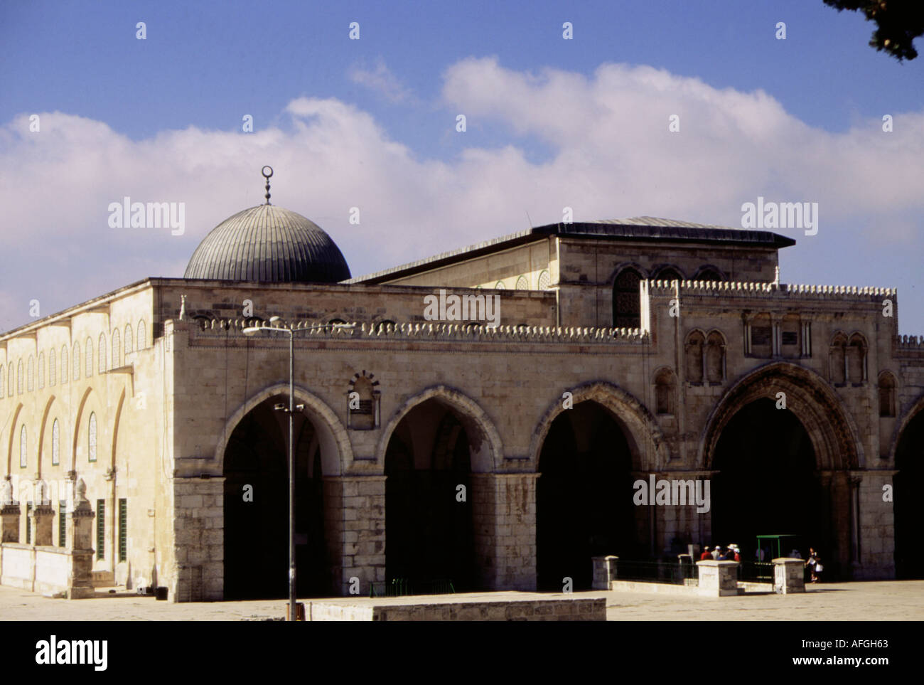 Die Al-Aqsa Moschee in der Altstadt von Jerusalem ist der drittheiligste Ort des Islam, 1036 n.Chr. Stockfoto