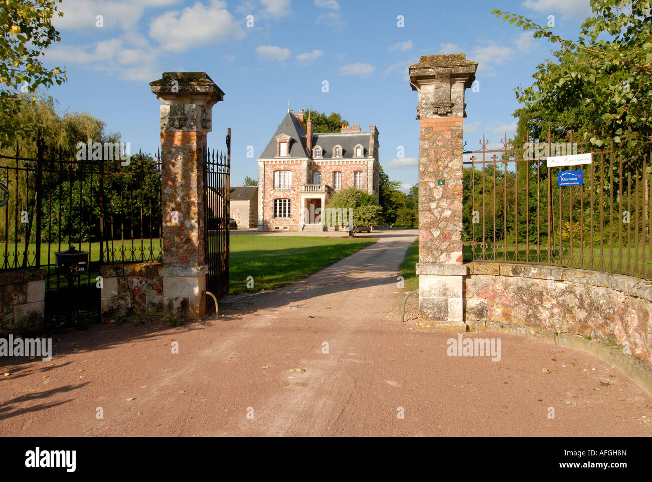 Ferienhaus / Chambre d ' Hote, Saint-Michel-de-Brenne, Indre, Frankreich. Stockfoto