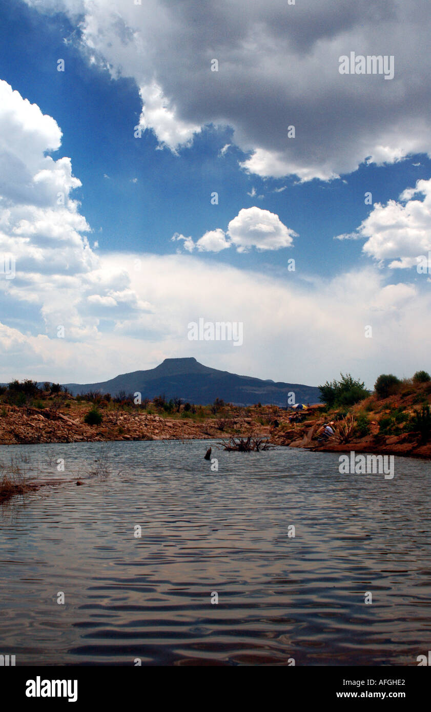 Staudamm in Abiquiu, NM, USA Stockfoto