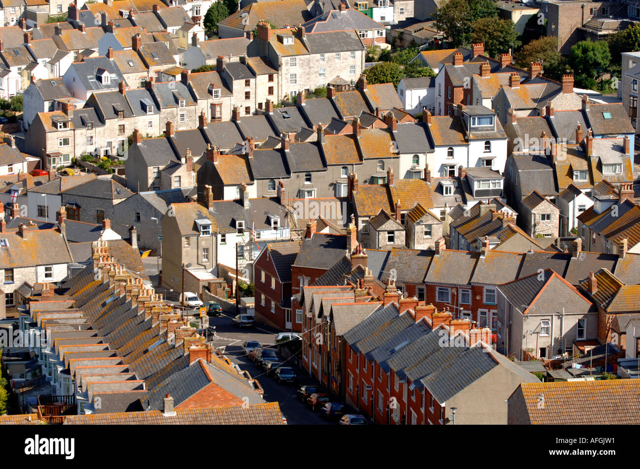 Dächern Portland Dorset England UK Stockfoto