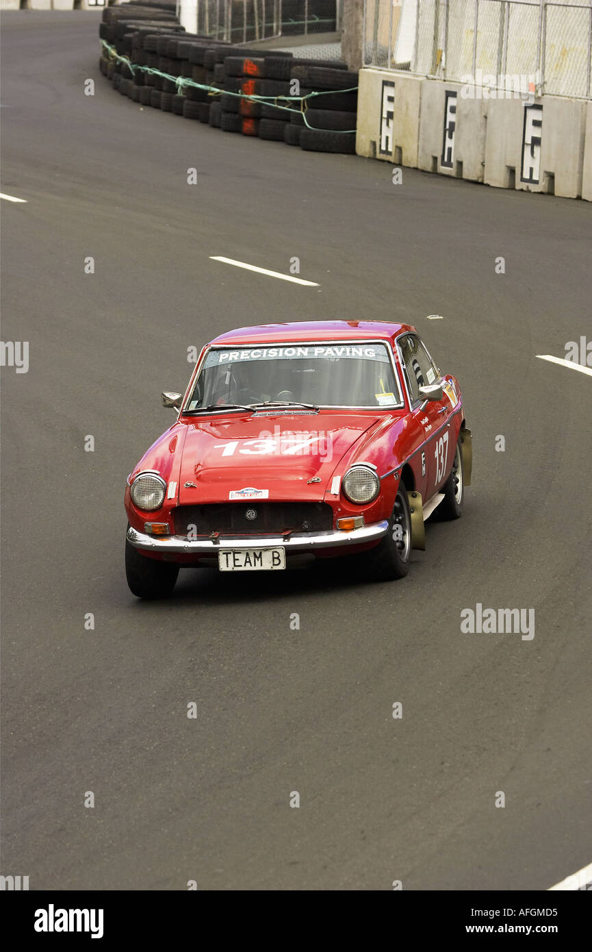 MG BGT Classic Straßenrennen Dunedin Neuseeland Südinsel Stockfoto