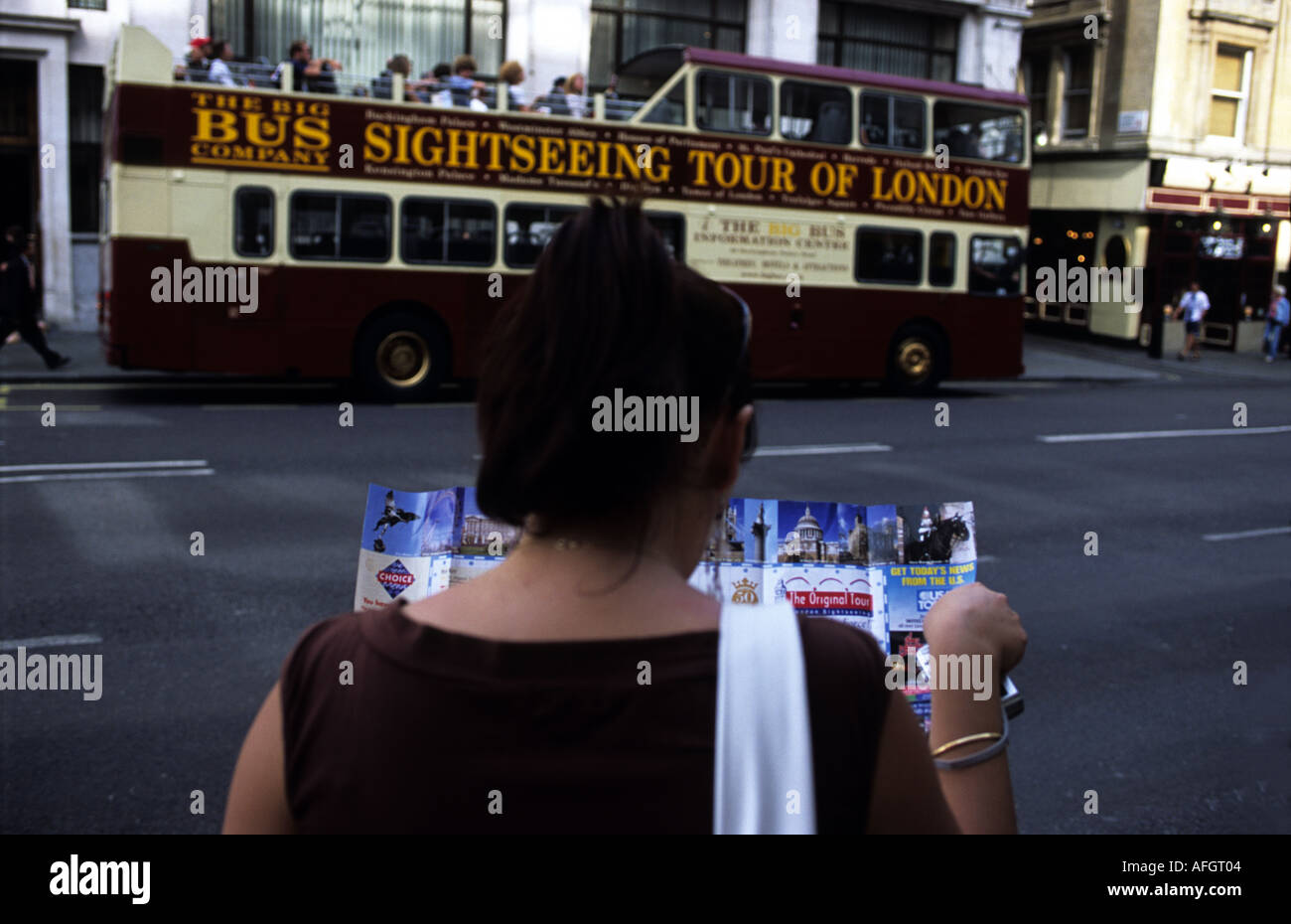 Die Big Bus Company Stadtrundfahrten durch London Stockfoto