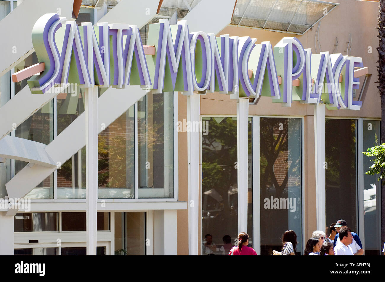 Santa Monica Place, eine Shopping-Mall. Stockfoto