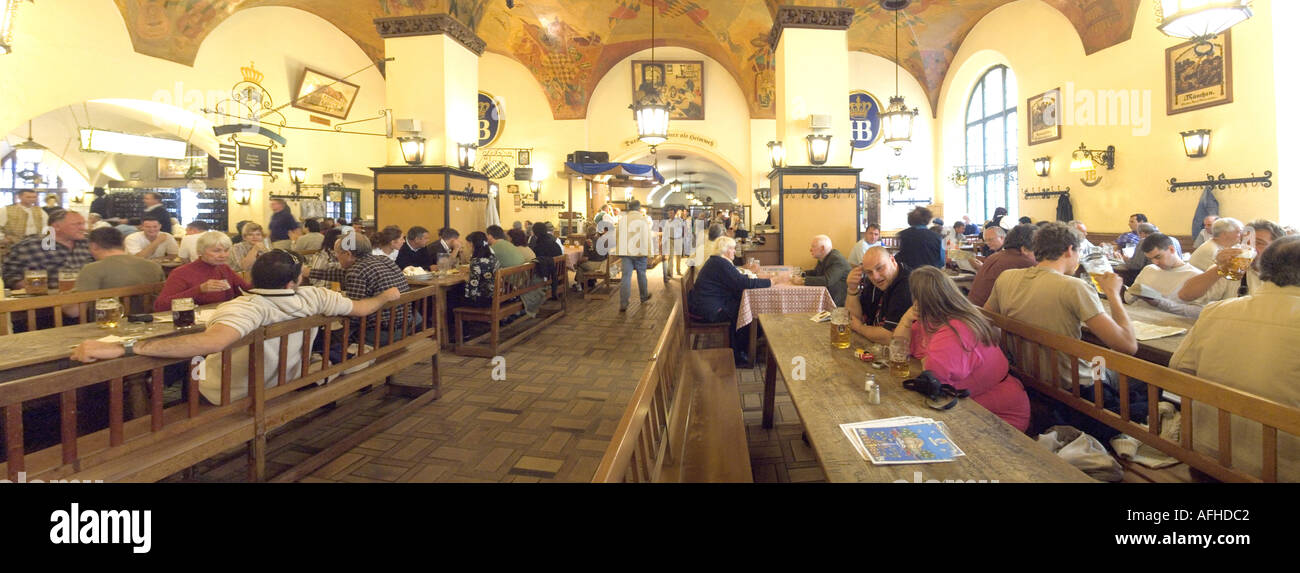 Deutschland Bayern München Hofbräuhaus Bierhalle Stockfoto