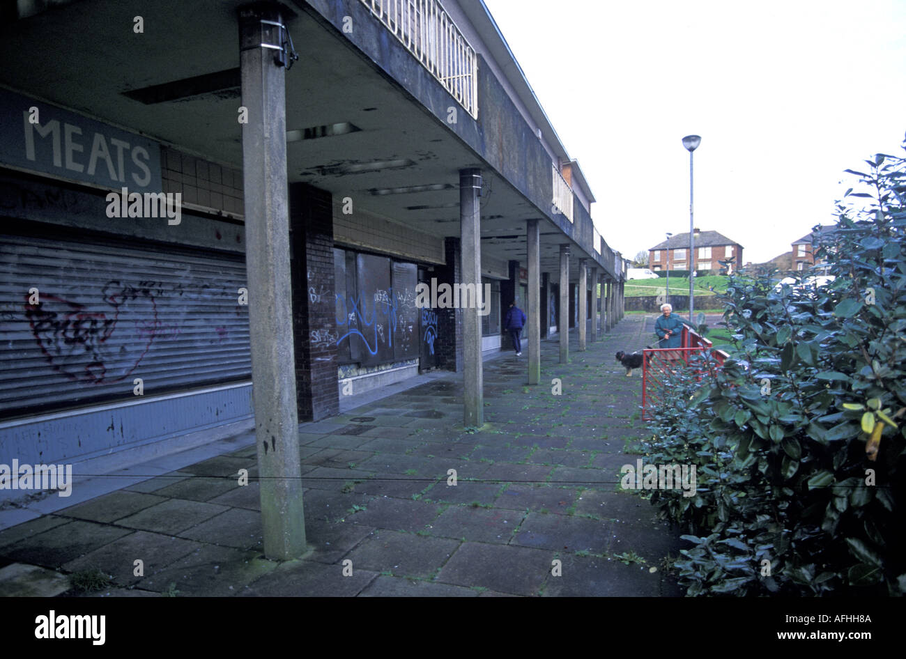 laufen nach unten Einkaufsviertel Barry wales uk Großbritannien Stockfoto