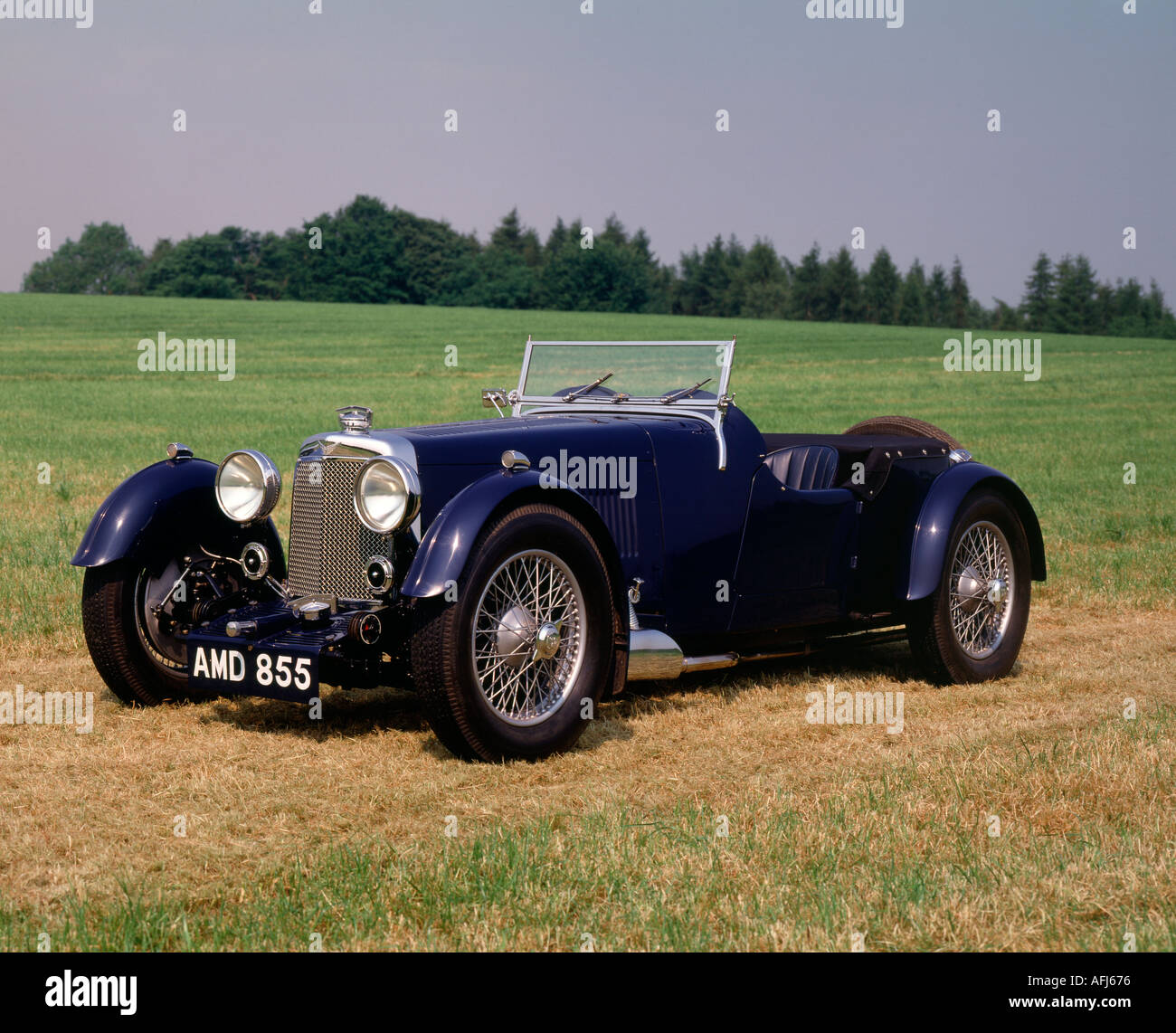 1936-Aston Martin Le Mans 1,5 Liter Sport 4 Sitzer. Ursprungsland Großbritannien. Stockfoto