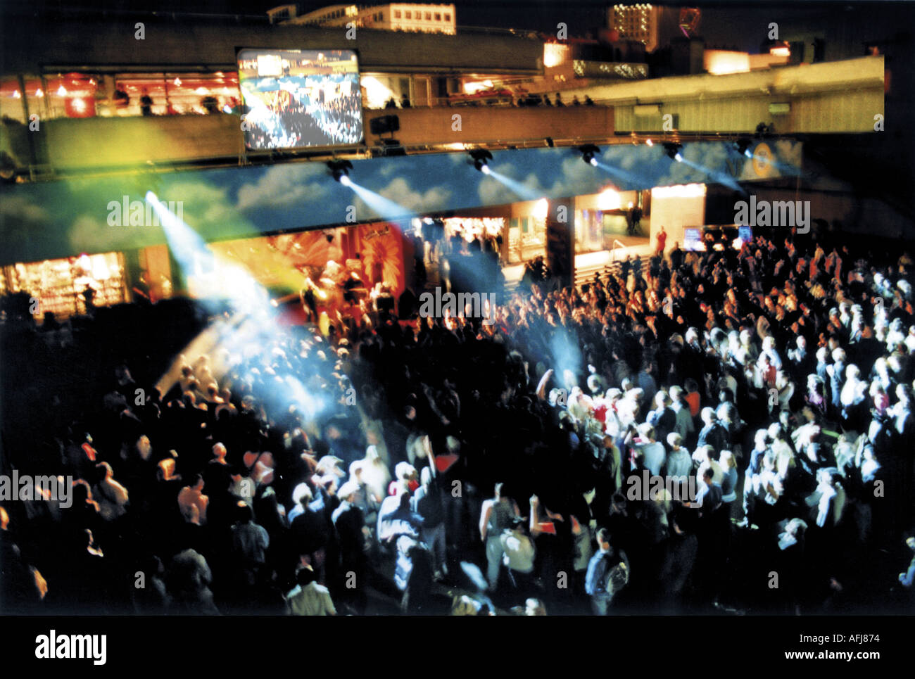 Das Royal National Theatre zu sehen diesen Raum im freien Gig Stockfoto