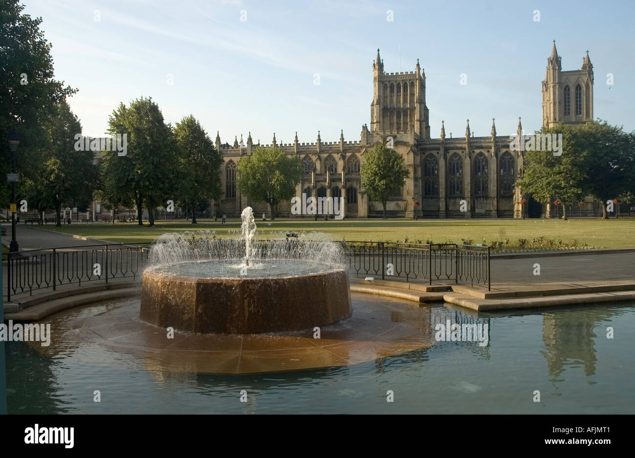 Bristol Cathedral College grün Bristol England Stockfoto