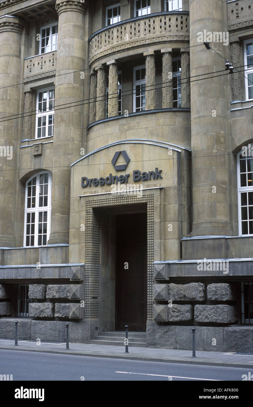 Die Dresdner Bank in Düsseldorf Stockfoto
