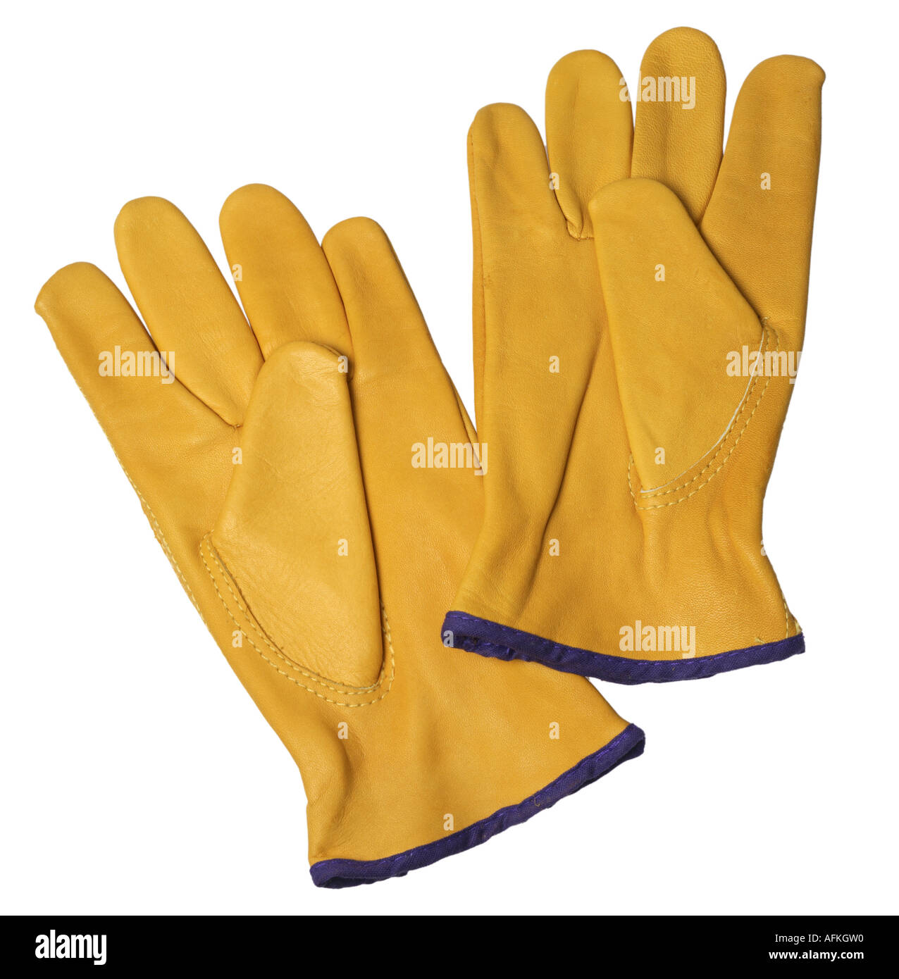 Handschuhe aus Leder Stockfoto