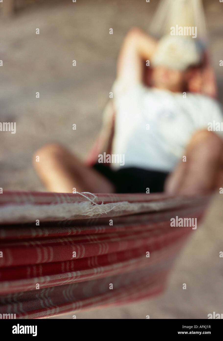 Hängematte Zeit - Amazonasbecken, Beni Bolivien Stockfoto