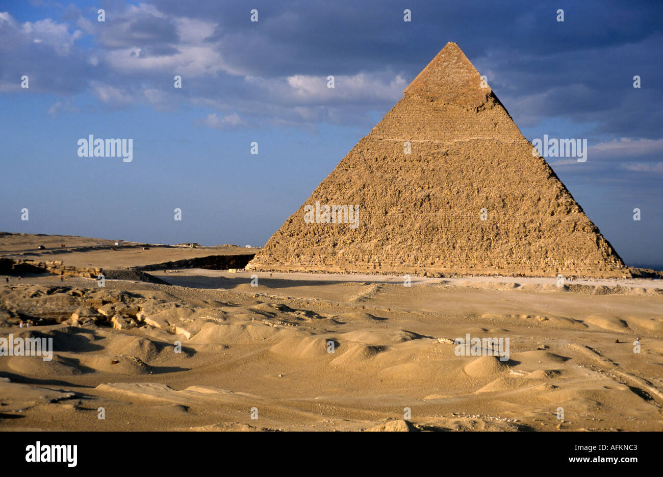 Ägypten: Die Chephren-Pyramide, Gizeh, Kairo, Ägypten. Stockfoto