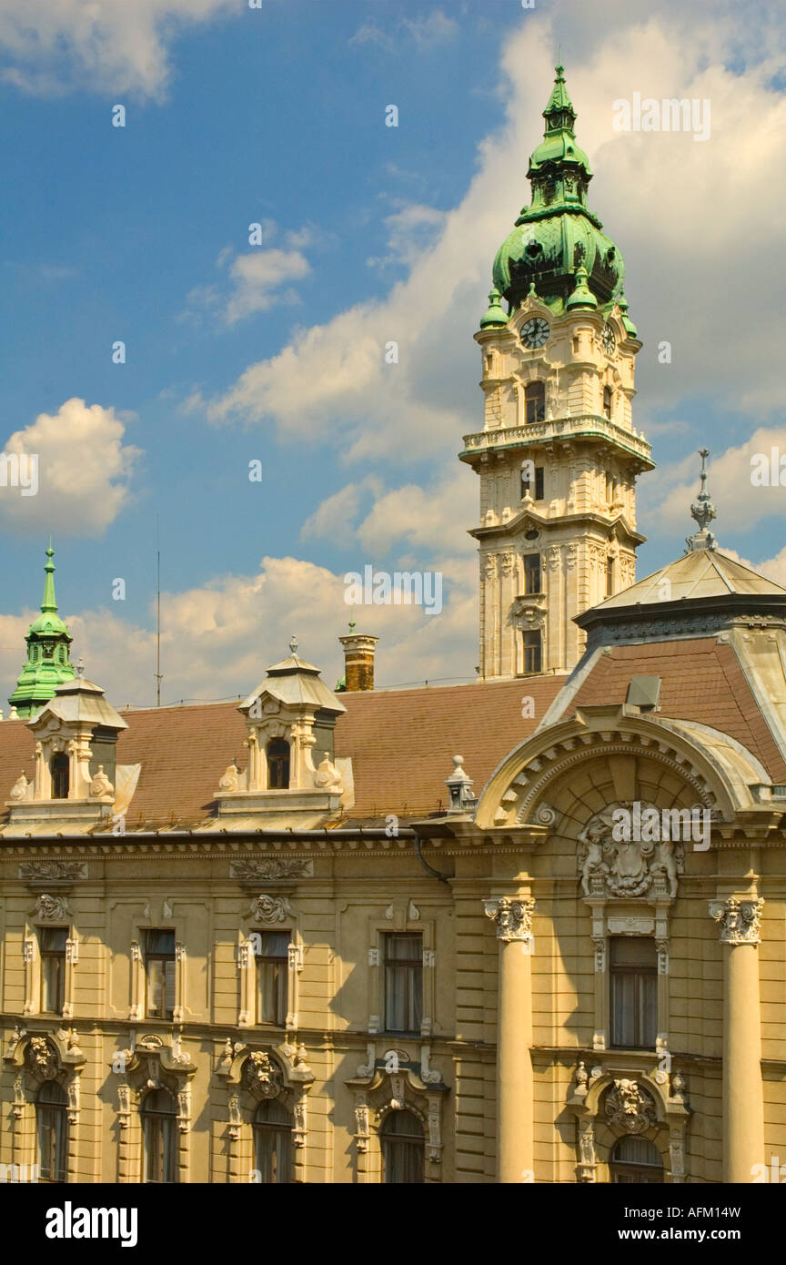 Rathaus in Mitteleuropa Györ Ungarn Stockfoto