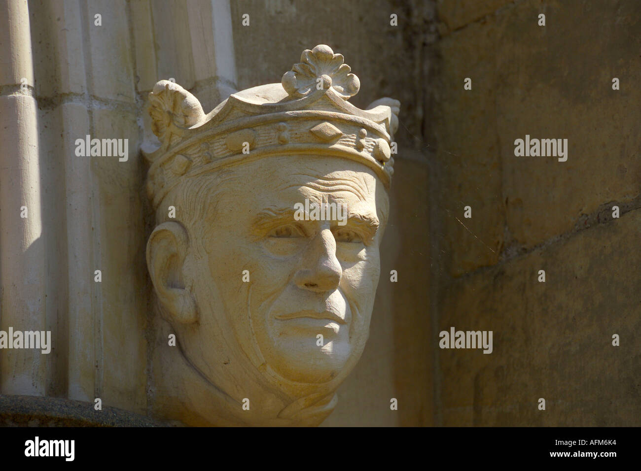 UK West Sussex Chichester Cathedral Gargoyle Prinz Philip Stockfoto